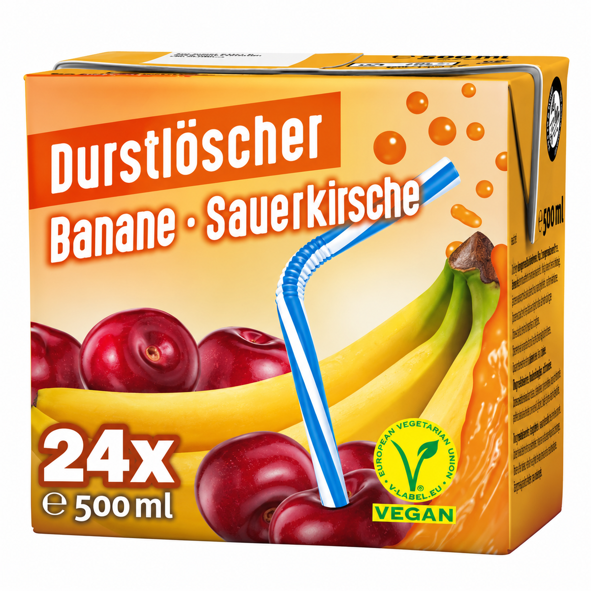 24x Durstlöscher Durstlöscher Banane-Sauerkirsche 500ml - (24x 500ml)