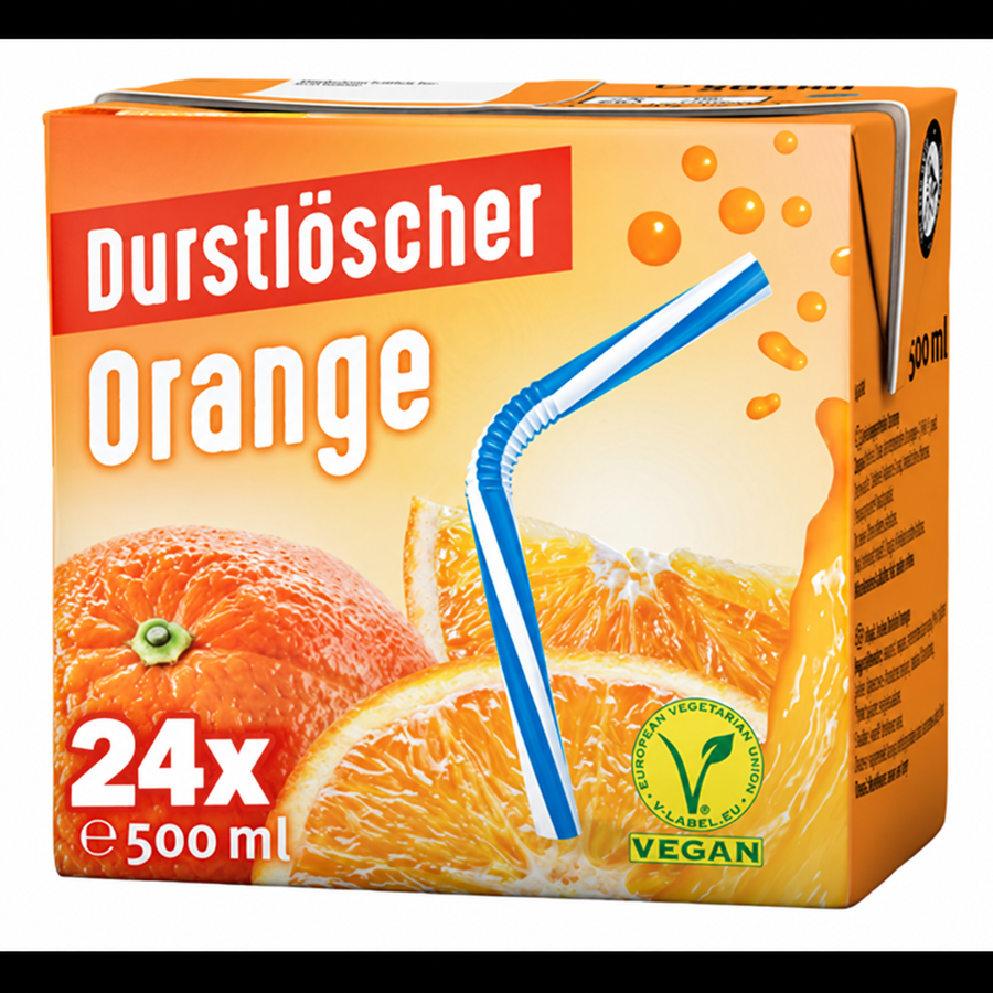 24x Durstlöscher Durstlöscher Orange 500ml - (24x 500ml)