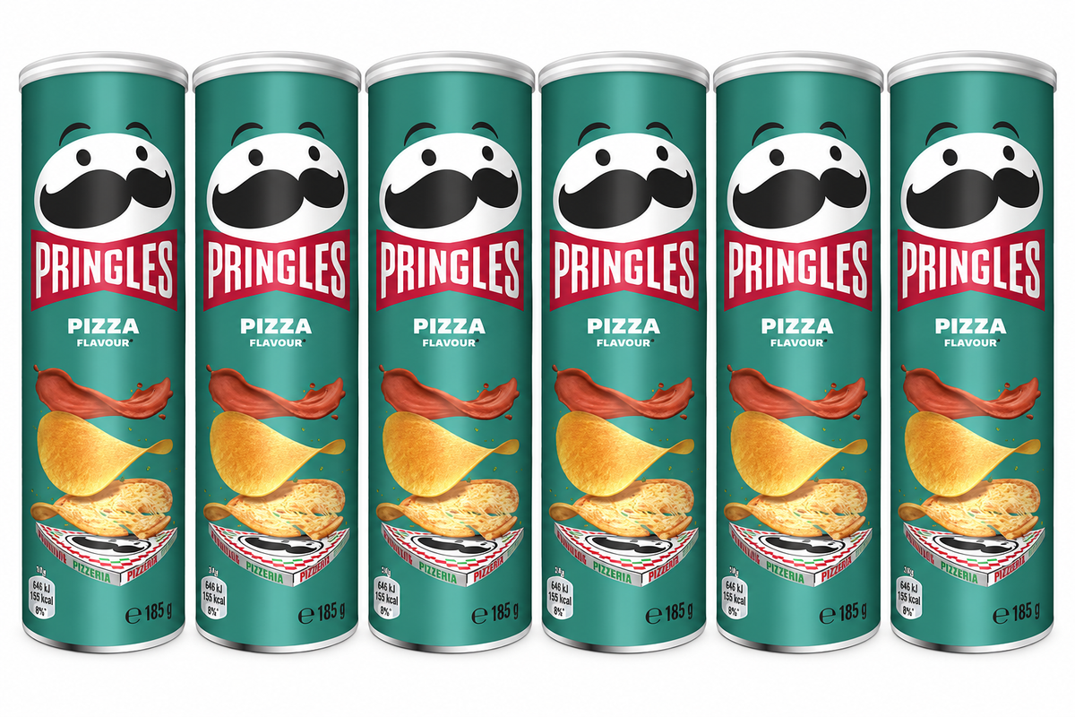 6x Pringles Pizza 185g - (6x 185g) Chips Potato Chips Bulk Pack
