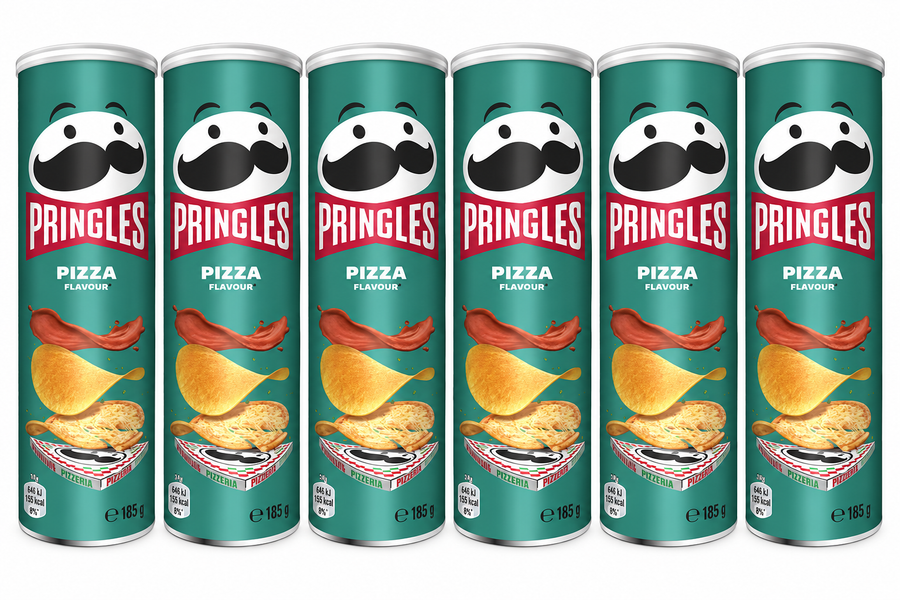 6x Pringles Pizza 185g - (6x 185g) Chips Potato Chips Bulk Pack