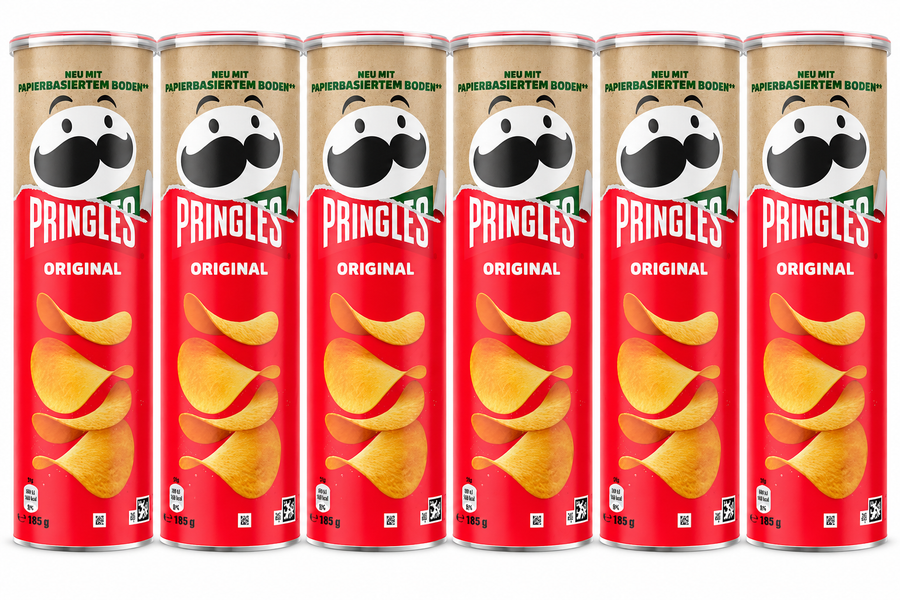 6x Pringles Original 185g - (6x 185g) Chips Potato Chips Bulk Pack