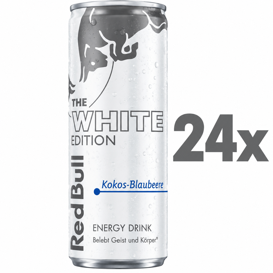 24x Red Bull White Edition Kokos-Blaubeere 250ml – (24x 250ml) inkl. 6€ Pfand