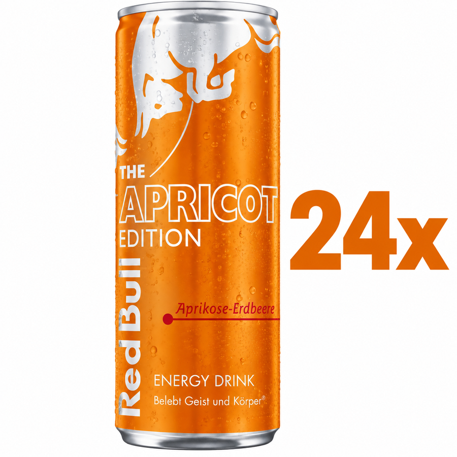 24x Red Bull Apricot Edition Aprikose-Erdbeere 250ml – (24x 250ml) inkl. 6€ Pfand