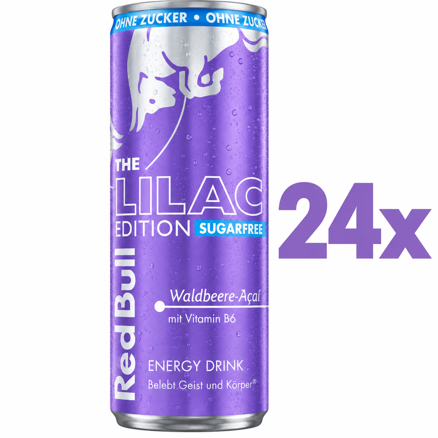 24x Red Bull Lilac Edition Sugarfree Waldbeere-Açaí 250ml – (24x 250ml) inkl. 6€ Pfand
