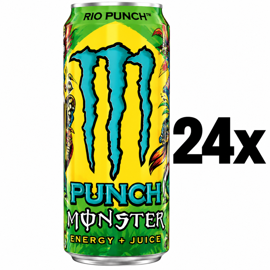 24x Monster Energy Rio Punch 500ml – Energy + Juice – inkl. 6€ Pfand