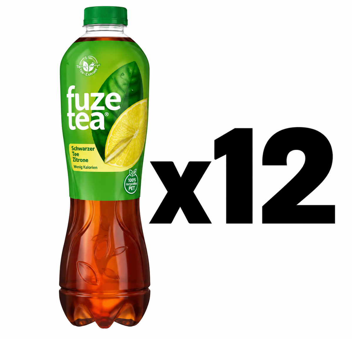 12x Fuze Tea Schwarzer Tee Zitrone 1,25L – 12er Pack inkl. 3€ Pfand